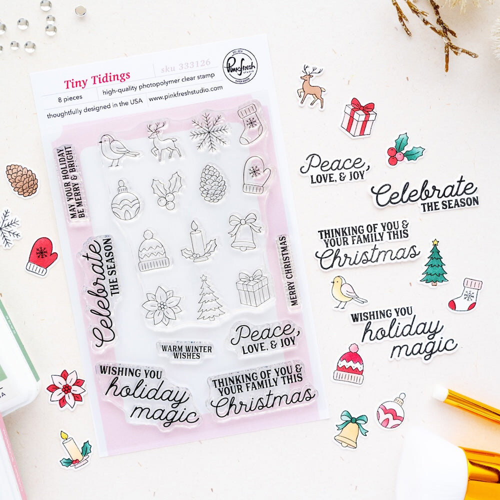 Pinkfresh Studio PRE-ORDER Season of Wonder Stamp Tiny Tidings (333126) Pinkfresh Studio PRE-ORDER Season of Wonder Stamp Tiny Tidings (333126)