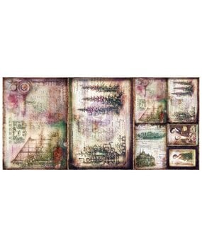 Prima Marketing Inc Mechanical Orchard A3 Decoupage Fiber (3pcs) (951894)