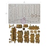 Prima Marketing Inc Finnabair Steampunk Express 5x8 Inch Decor Moulds (951580)