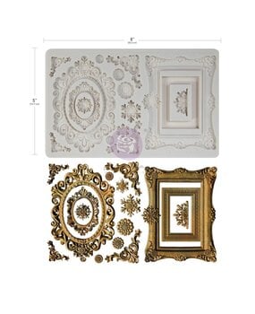 Prima Marketing Inc Finnabair Winter Frames 5x8 Inch Decor Moulds (951603)