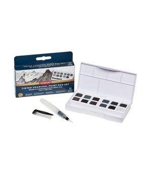 Derwent Tinted Charcoal Paint Pan Set with 12 Pans (DCT2306249)