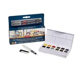 Derwent Inktense Paint Pan Set Line & Wash with 12 Pans and 2 Line Makers (DIB2306245)