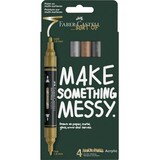 Faber Castell Multimark Acrylmarker Metallic Karton Etui (4pcs) (FC-186004)