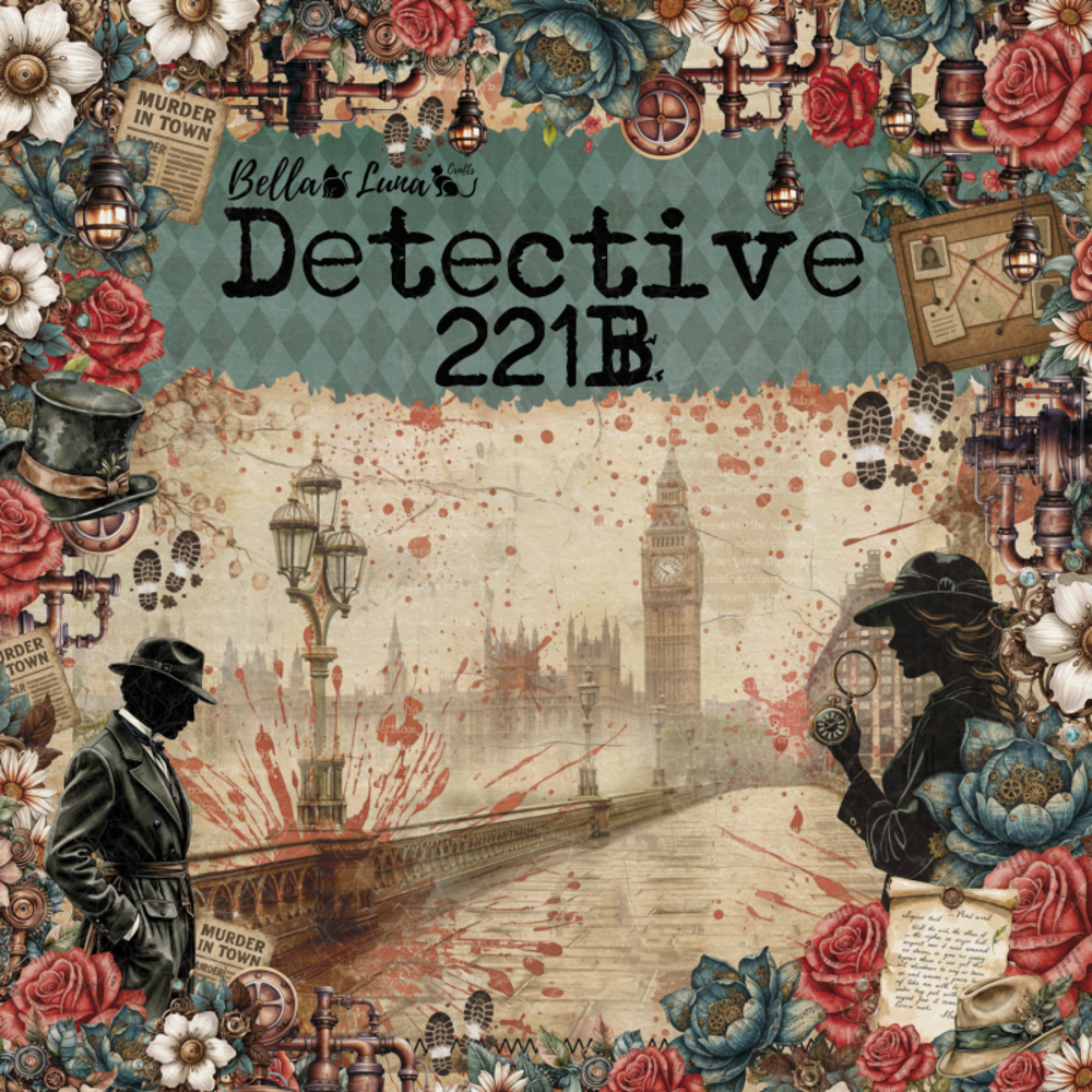 Bella Luna Crafts Detective 221B 12x12 Inch Collection Pack (BLC-0073) Bella Luna Crafts Detective 221B 12x12 Inch Collection Pack (BLC-0073)
