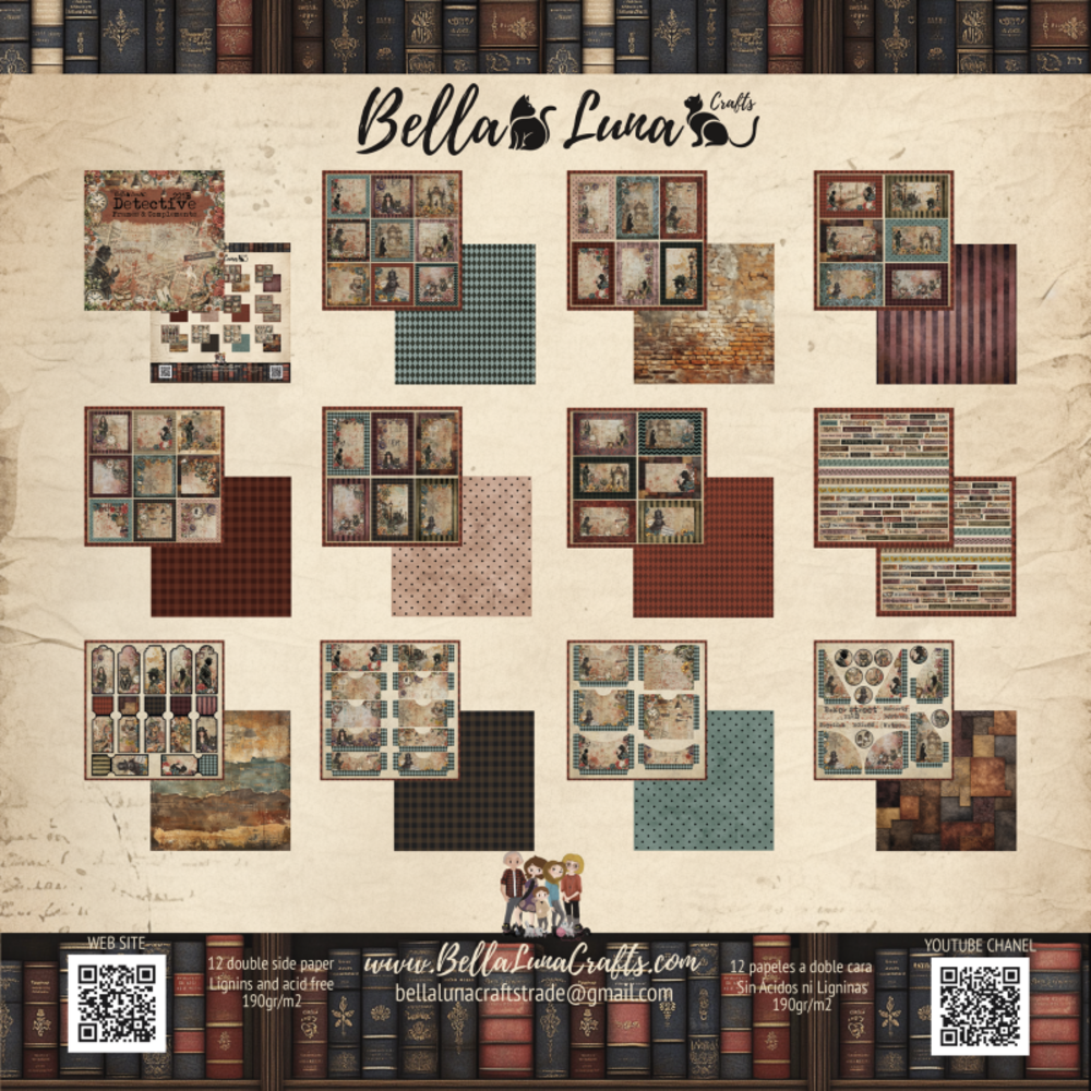 Bella Luna Crafts Detective 221B Frames and Complements 12x12 Inch Collection Pack (BLC-0074/M) Bella Luna Crafts Detective 221B Frames and Complements 12x12 Inch Collection Pack (BLC-0074/M)