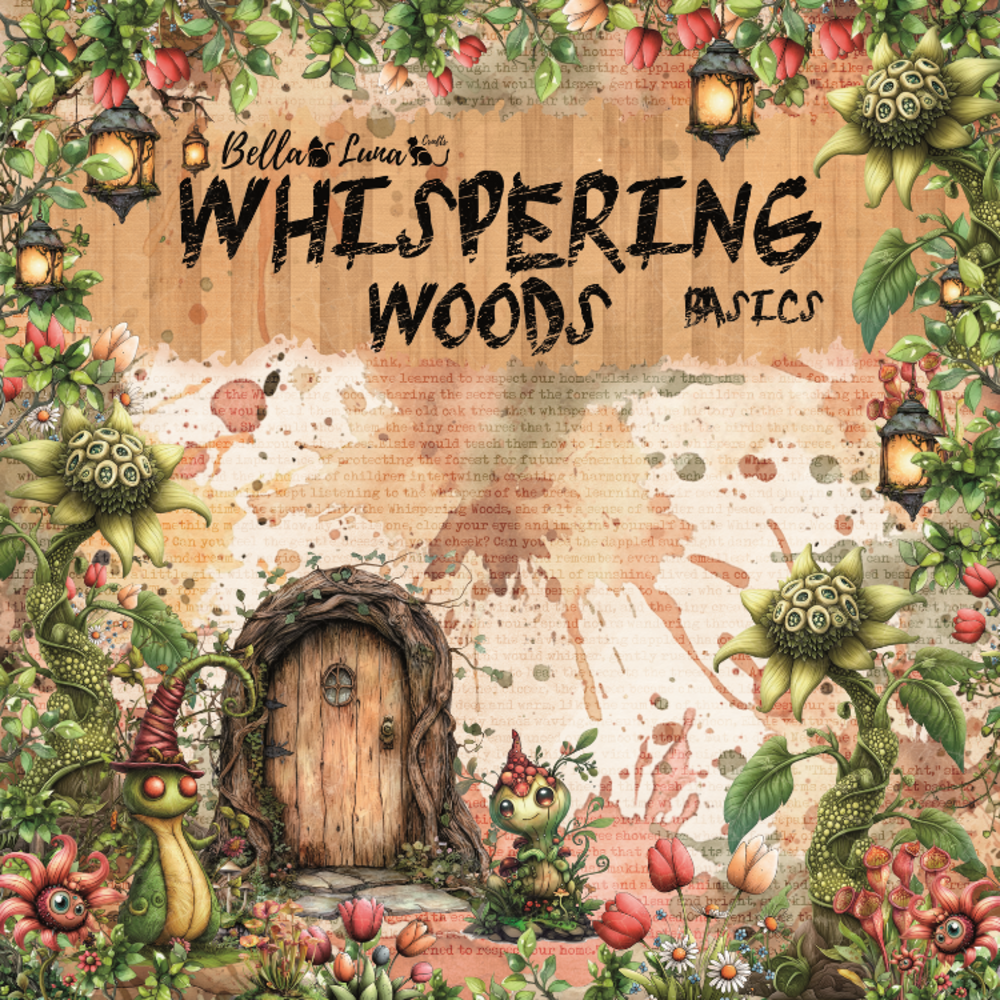 Bella Luna Crafts Whispering Woods 12x12 Inch Collection Pack (BLC-0076)