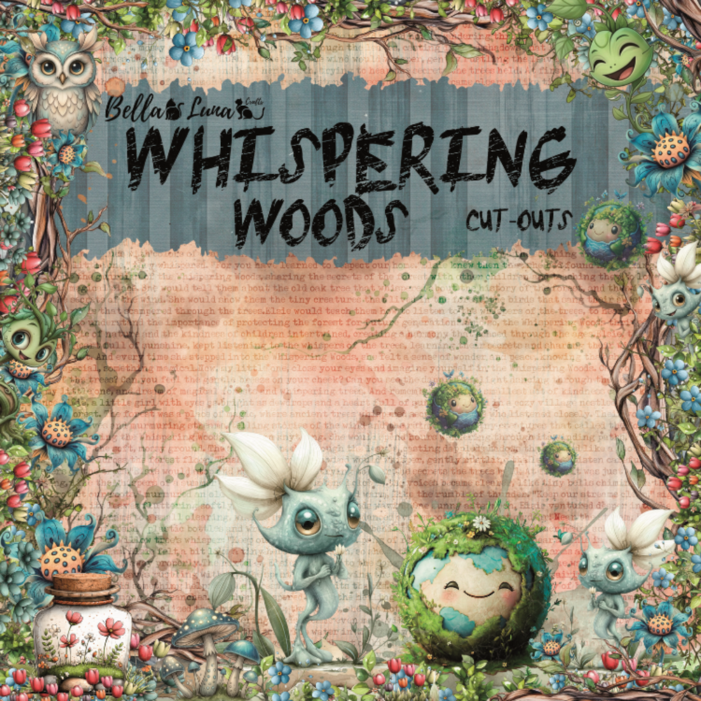 Bella Luna Crafts Whispering Woods Cut Outs 8x8 Inch Collection Pack (BLC-0076/R) Bella Luna Crafts Whispering Woods Cut Outs 8x8 Inch Collection Pack (BLC-0076/R)