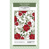 Lisa Horton Crafts The Studio 5x7 Inch 3D Embossing Folder Festive Poinsettia (LHCEF290)