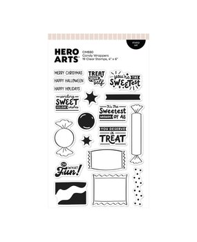 Hero Arts PRE-ORDER Beary Sweet Holiday Clear Stamp Set Candy Wrappers (CM880) Hero Arts PRE-ORDER Beary Sweet Holiday Clear Stamp Set Candy Wrappers (CM880)