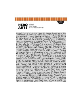 Hero Arts Cozy Season Cling Stamp Cozy Vibes (CG950) Hero Arts Cozy Season Cling Stamp Cozy Vibes (CG950)