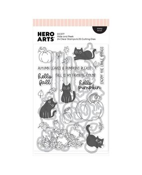 Hero Arts Cozy Season Stamps & Dies Hide and Peek (DC377) Hero Arts Cozy Season Stamps & Dies Hide and Peek (DC377)