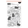Hero Arts PRE-ORDER Cozy Season Stamps & Dies Hide and Peek (DC377)