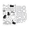 Hero Arts PRE-ORDER Cozy Season Stamps & Dies Hide and Peek (DC377)