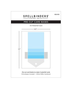 Spellbinders PRE-ORDER Kinetic Card Bases Waterfall Kinetic Card Blanks (SCS-372)