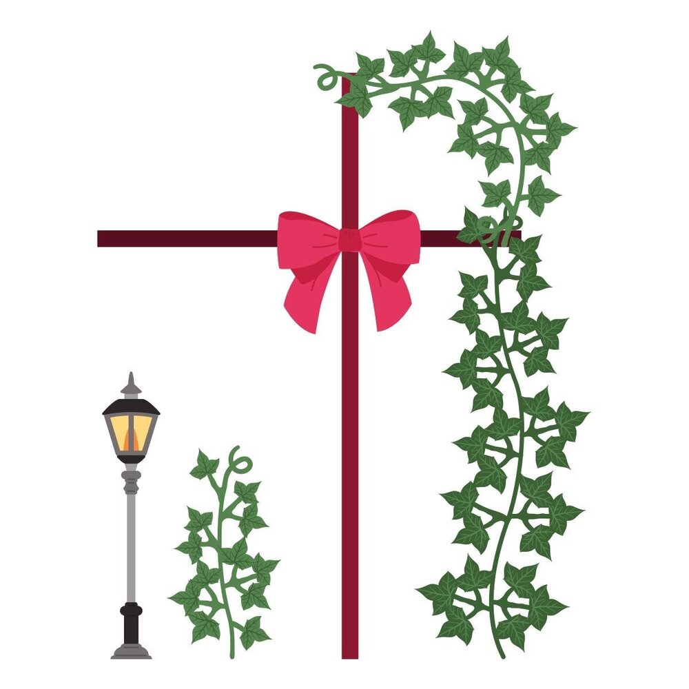 Spellbinders PRE-ORDER Christmas City Holiday Wrapped Up Dies (S4-1574)
