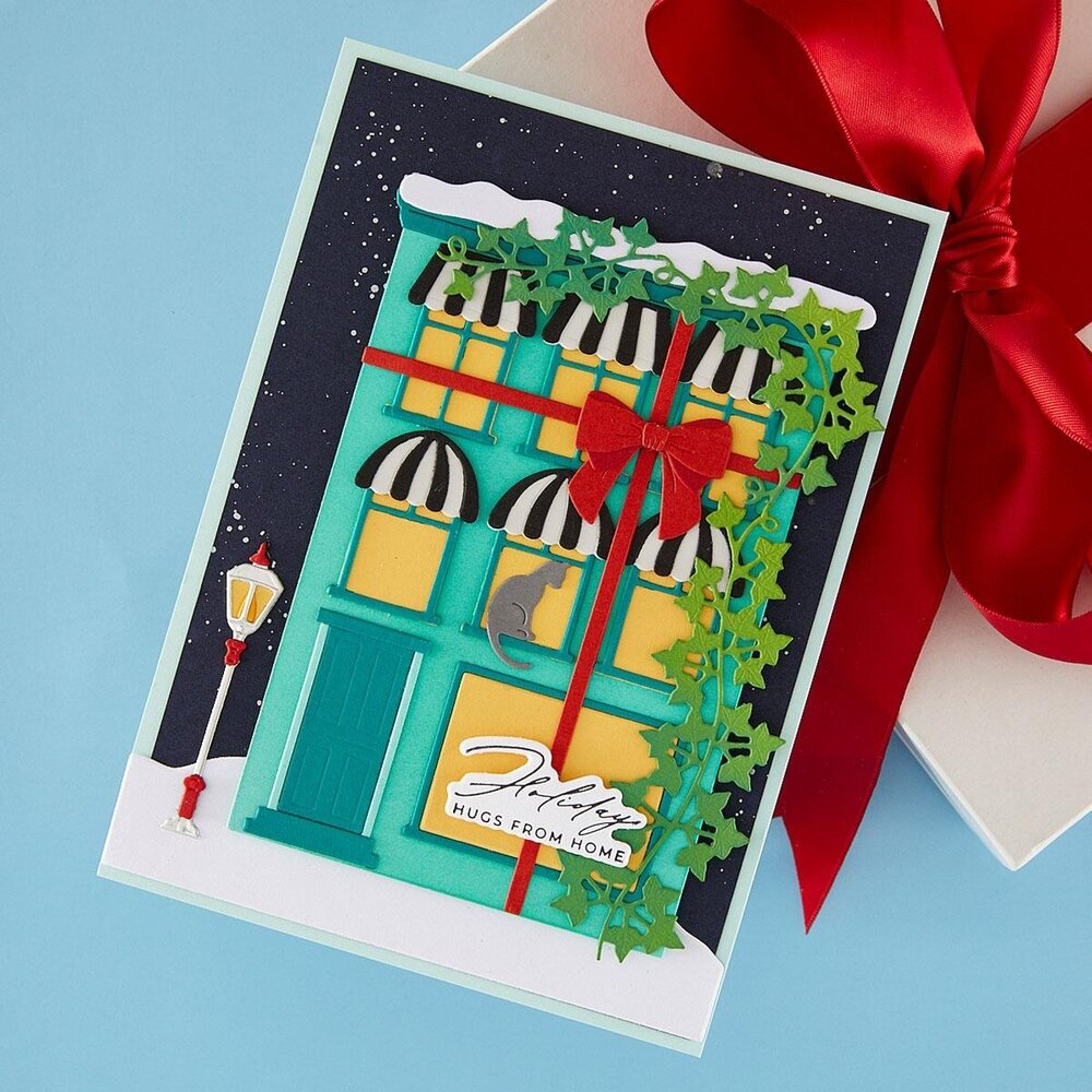 Spellbinders PRE-ORDER Christmas City Holiday Wrapped Up Dies (S4-1574)