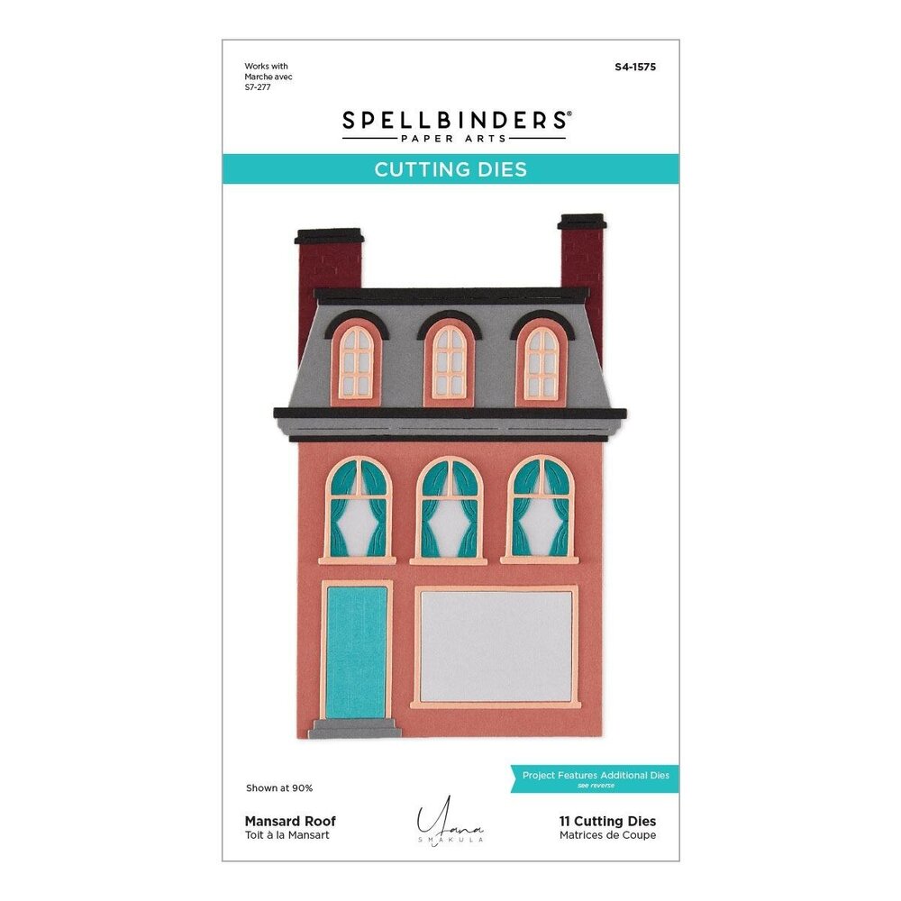 Spellbinders PRE-ORDER Christmas City Holiday Mansard Roof Dies (S4-1575) Spellbinders PRE-ORDER Christmas City Holiday Mansard Roof Dies (S4-1575)