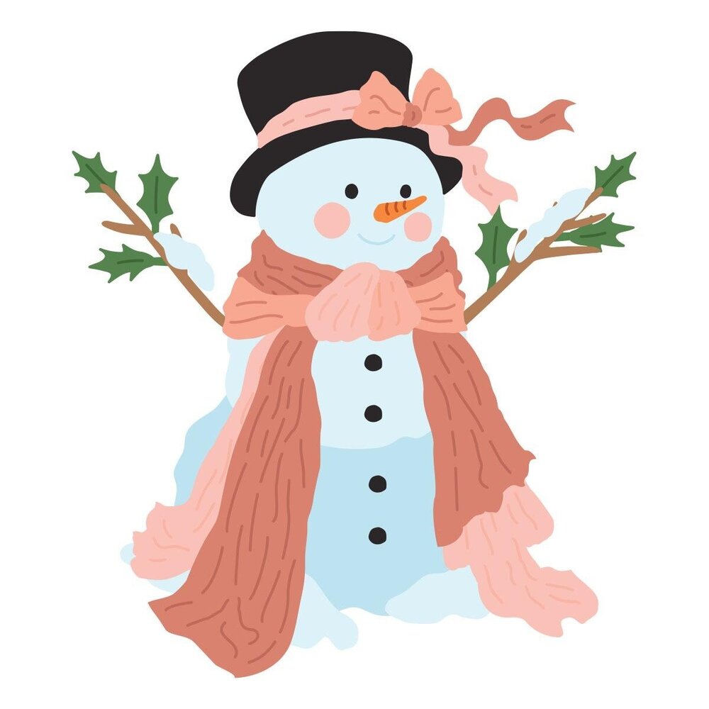 Spellbinders PRE-ORDER Christmas Blush Sweet Snowman Dies (S4-1563) Spellbinders PRE-ORDER Christmas Blush Sweet Snowman Dies (S4-1563)