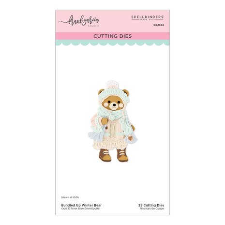 Spellbinders PRE-ORDER Christmas Blush Bundled Up Winter Bear Dies (S4-1568) Spellbinders PRE-ORDER Christmas Blush Bundled Up Winter Bear Dies (S4-1568)