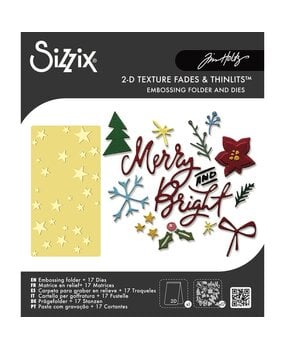 Sizzix PRE-ORDER 2D Texture Fades with Thinlits Die Vault Side-Order Merry + Bright (667248) Sizzix PRE-ORDER 2D Texture Fades with Thinlits Die Vault Side-Order Merry + Bright (667248)