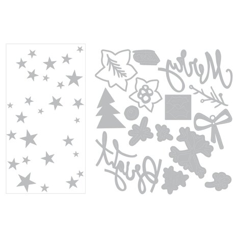 Sizzix PRE-ORDER 2D Texture Fades with Thinlits Die Vault Side-Order Merry + Bright (667248) Sizzix PRE-ORDER 2D Texture Fades with Thinlits Die Vault Side-Order Merry + Bright (667248)