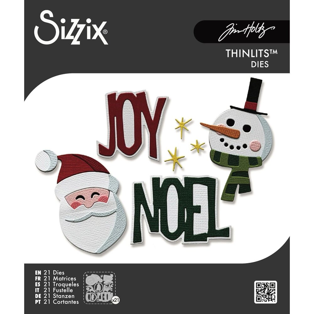 Sizzix PRE-ORDER Thinlits Die Set Vault Holiday Tidings by Tim Holtz (667262) Sizzix PRE-ORDER Thinlits Die Set Vault Holiday Tidings by Tim Holtz (667262)