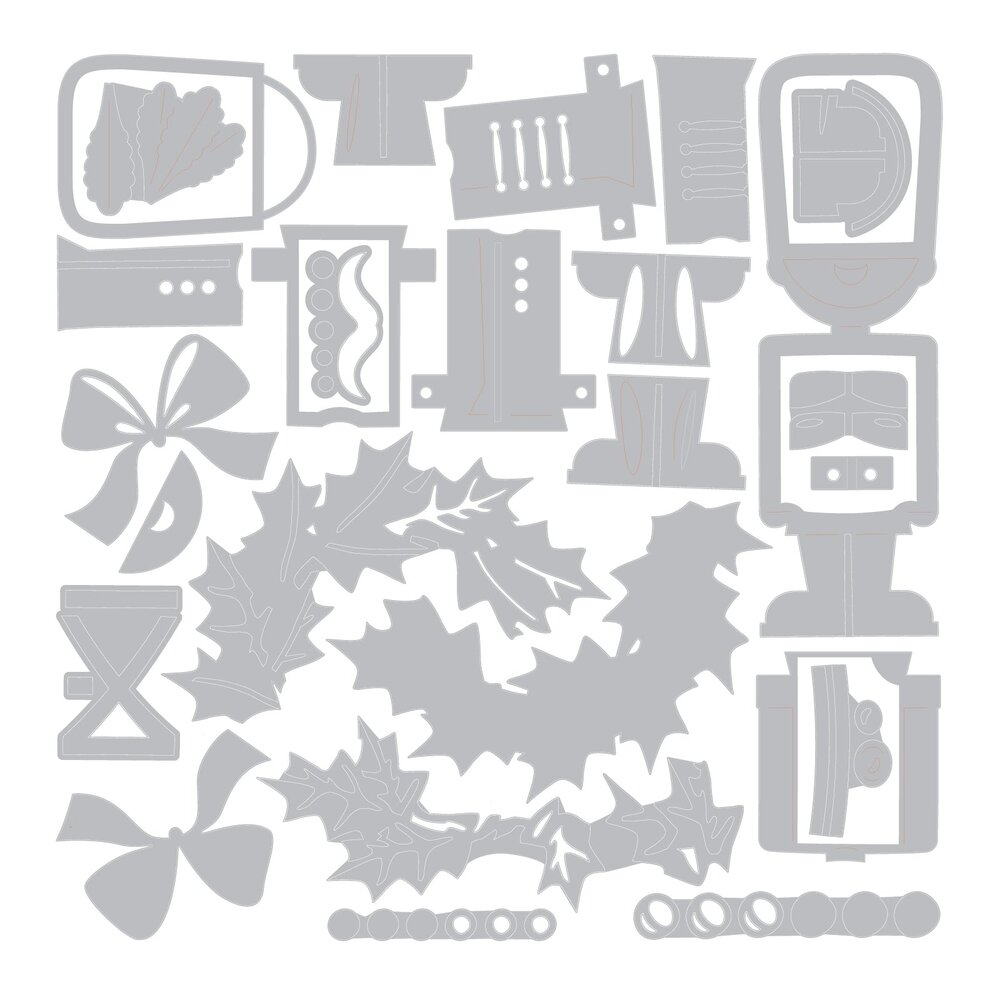 Sizzix PRE-ORDER Thinlits Die Set Vault Yuletide Harvey by Tim Holtz (667255) Sizzix PRE-ORDER Thinlits Die Set Vault Yuletide Harvey by Tim Holtz (667255)