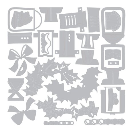 Sizzix PRE-ORDER Thinlits Die Set Vault Yuletide Harvey by Tim Holtz (667255) Sizzix PRE-ORDER Thinlits Die Set Vault Yuletide Harvey by Tim Holtz (667255)