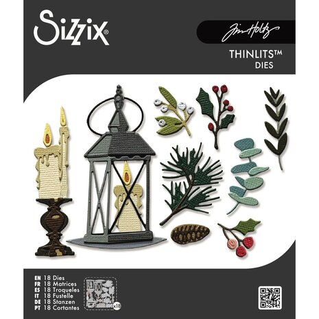 Sizzix PRE-ORDER Thinlits Die Set Vault Winter Candlelight by Tim Holtz (667254) Sizzix PRE-ORDER Thinlits Die Set Vault Winter Candlelight by Tim Holtz (667254)