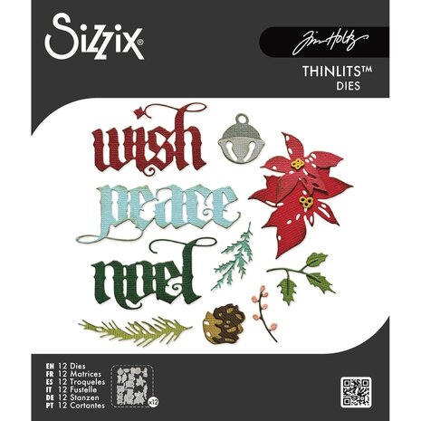 Sizzix PRE-ORDER Thinlits Die Set Vault Holiday Classic by Tim Holtz (666716) Sizzix PRE-ORDER Thinlits Die Set Vault Holiday Classic by Tim Holtz (666716)