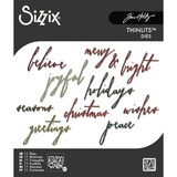 Sizzix Thinlits Die Set Classic Holiday Handwriting by Tim Holtz (660979)