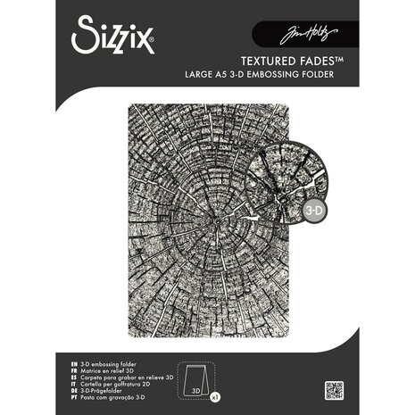 Sizzix PRE-ORDER 3D Embossing Folder A5 Tree Rings by Tim Holtz (667258) Sizzix PRE-ORDER 3D Embossing Folder A5 Tree Rings by Tim Holtz (667258)