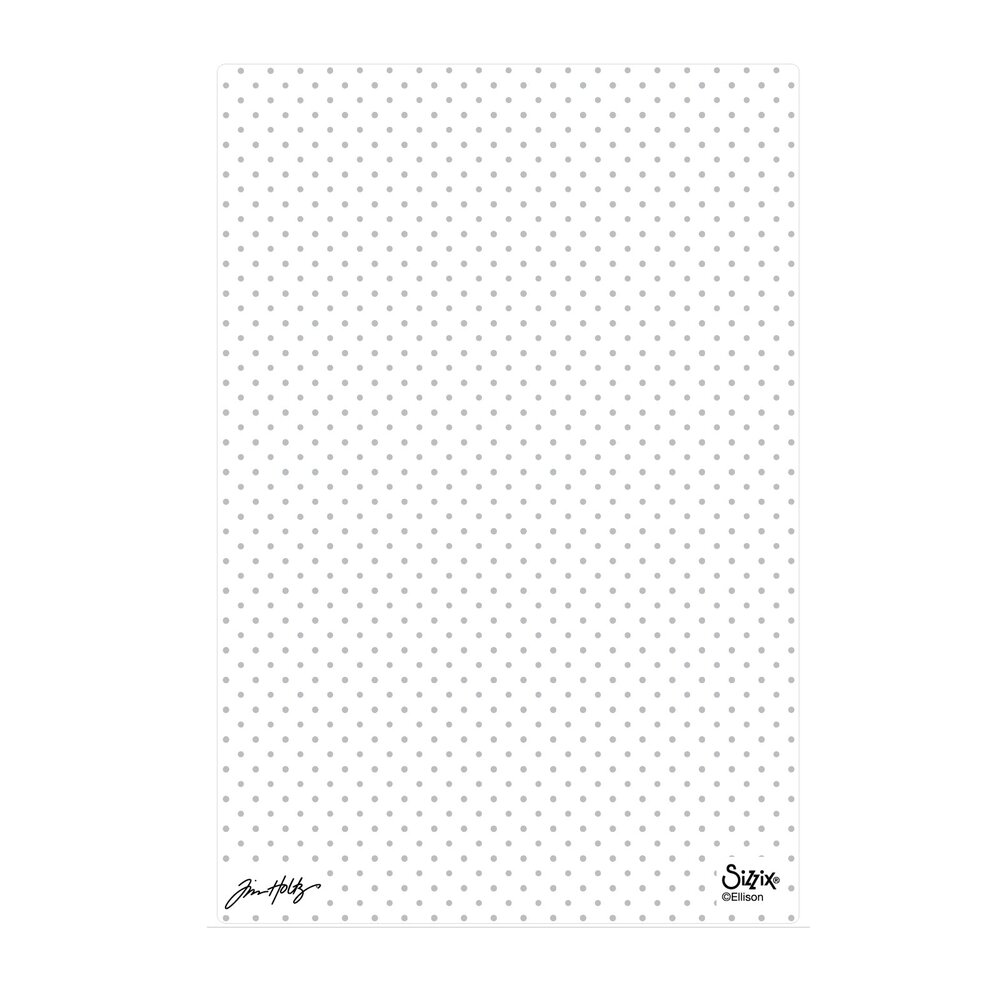 Sizzix PRE-ORDER 2D Texture Fades A5 Embossing Folder Vault Dots by Tim Holtz (667253) Sizzix PRE-ORDER 2D Texture Fades A5 Embossing Folder Vault Dots by Tim Holtz (667253)