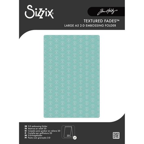 Sizzix PRE-ORDER 2D Texture Fades A5 Embossing Folder Vault Snowflakes #3 by Tim Holtz (667251) Sizzix PRE-ORDER 2D Texture Fades A5 Embossing Folder Vault Snowflakes #3 by Tim Holtz (667251)
