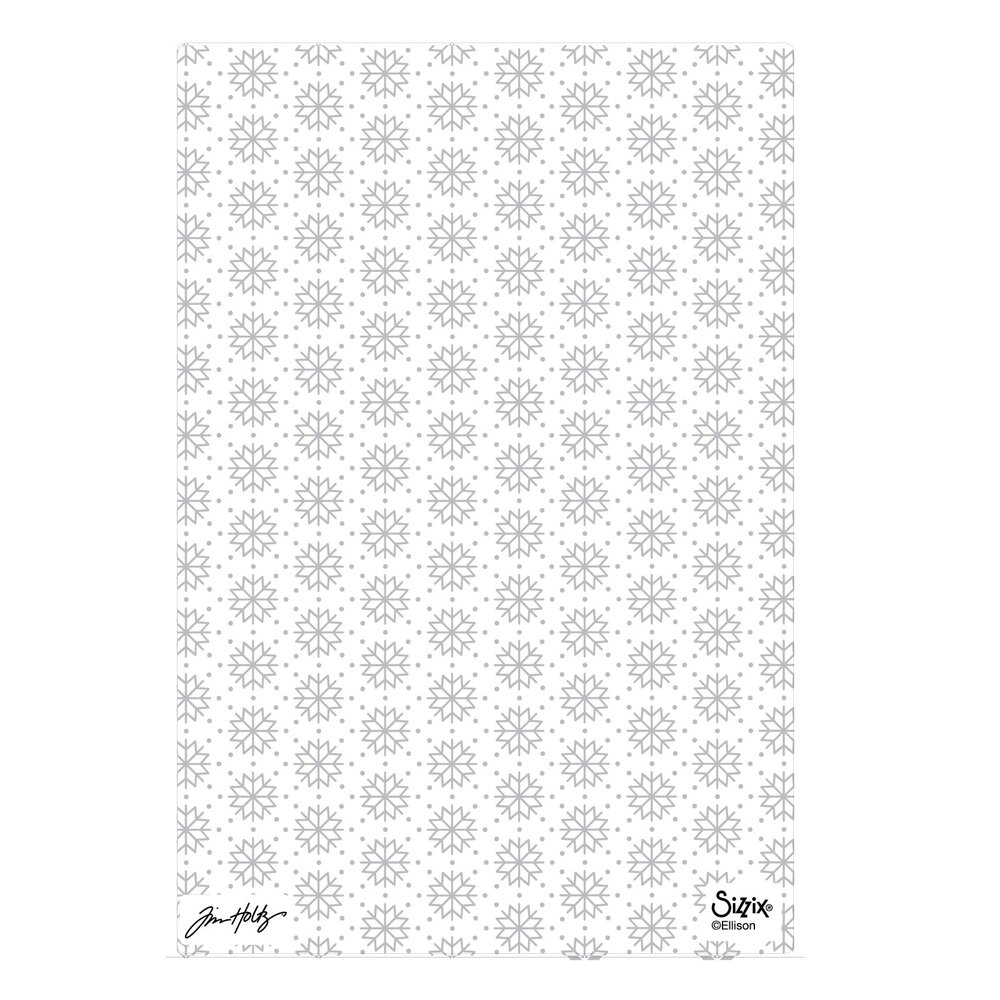 Sizzix PRE-ORDER 2D Texture Fades A5 Embossing Folder Vault Snowflakes #3 by Tim Holtz (667251) Sizzix PRE-ORDER 2D Texture Fades A5 Embossing Folder Vault Snowflakes #3 by Tim Holtz (667251)