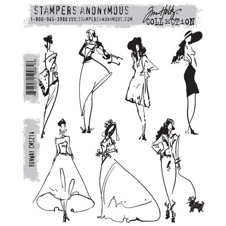 Stampers Anonymous Cling Stamps Runway (CMS214) Stampers Anonymous Cling Stamps Runway (CMS214)