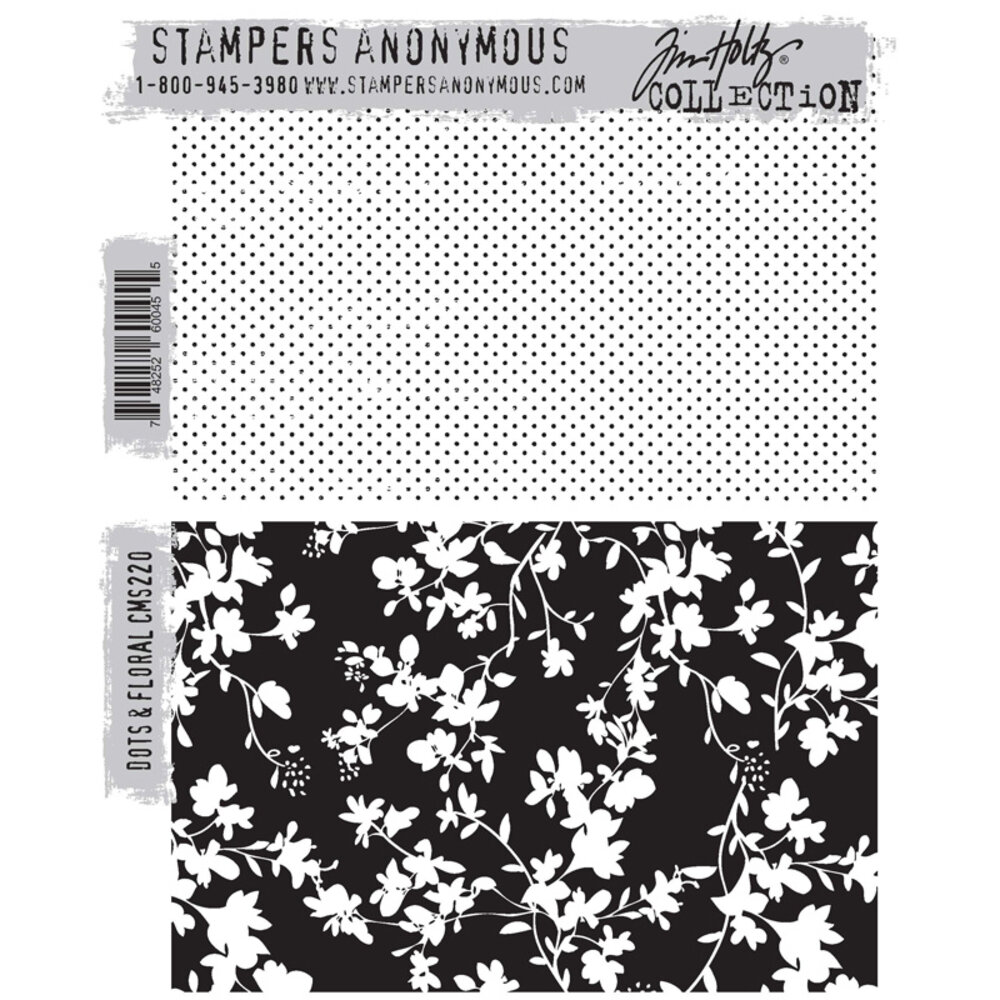 Stampers Anonymous Cling Stamps Dots & Floral (CMS220) Stampers Anonymous Cling Stamps Dots & Floral (CMS220)