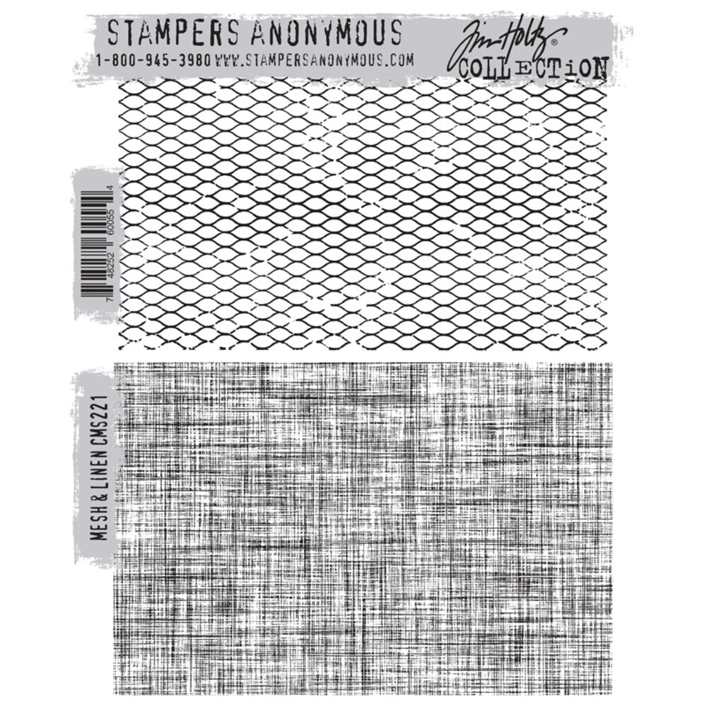 Stampers Anonymous Cling Stamps Mesh & Linen (CMS221) Stampers Anonymous Cling Stamps Mesh & Linen (CMS221)