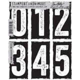Stampers Anonymous Cling Stamps Big Number Blocks (CMS223)