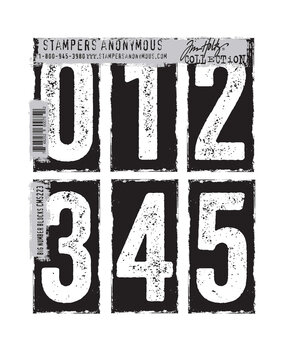 Stampers Anonymous Cling Stamps Big Number Blocks (CMS223) Stampers Anonymous Cling Stamps Big Number Blocks (CMS223)