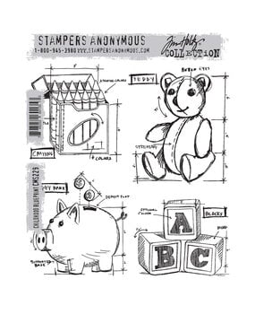 Stampers Anonymous Cling Stamps Childhood Blueprint (CMS229)