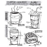 Stampers Anonymous Cling Stamps Fresh Brewed Blueprint (CMS232)