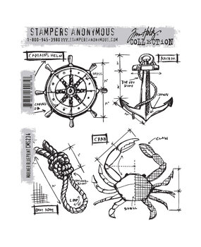 Stampers Anonymous Cling Stamps Mariner Blueprint (CMS234) Stampers Anonymous Cling Stamps Mariner Blueprint (CMS234)
