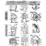 Stampers Anonymous Cling Stamps Mini Blueprints 9 (CMS235)