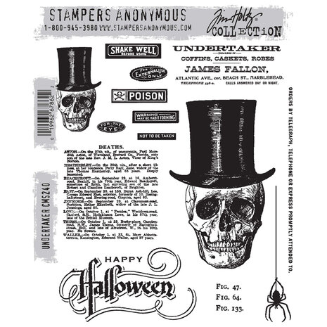 Stampers Anonymous Cling Stamps Undertaker (CMS240) Stampers Anonymous Cling Stamps Undertaker (CMS240)