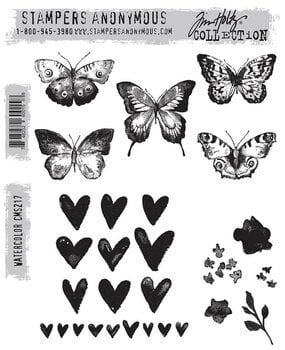 Stampers Anonymous Cling Stamps Watercolor (CMS217)