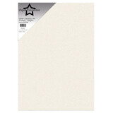 Paper Favourites Glitter Cardstock A4 Ivory/White 250gsm (5pcs) (PFSS202)