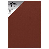 Paper Favourites Glitter Cardstock A4 Dark Copper 250gsm (5pcs) (PFSS207)