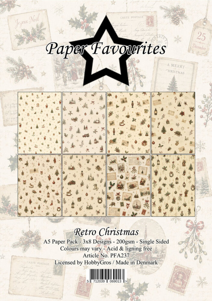 Paper Favourites Retro Christmas A5 Paper Pack (PFA237) Paper Favourites Retro Christmas A5 Paper Pack (PFA237)