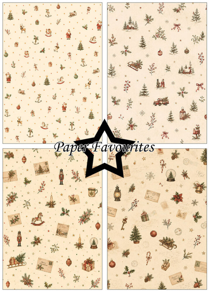 Paper Favourites Retro Christmas A5 Paper Pack (PFA237) Paper Favourites Retro Christmas A5 Paper Pack (PFA237)
